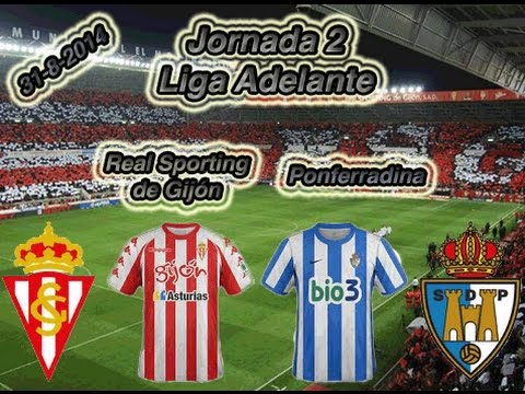 Sporting de Gijón – S.D. Ponferradina (Dinamic8) || Jornada 2 || Liga Adelante 2014/2015
