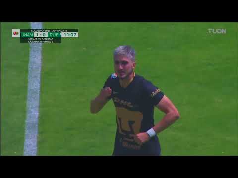 Gol de Gustavo del Prete | Pumas 1-0 Puebla | Liga BBVA MX – Clausura 2023 – Jornada 10 – futbolnew.es