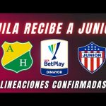 Huila recibe a Junior HOY | Liga Betplay | LA PREVIA Y EL 11 TITULAR CONFIRMADO DE LOS EQUIPOS