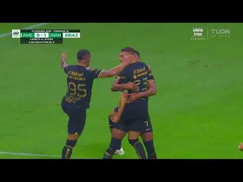 Gol de Nicolás Freire | América 0-1 Pumas | Liga BBVA MX – Clausura 2023 – Jornada 16 – futbolnew.es