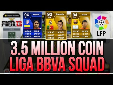 FIFA 13 – My Favourite…LIGA BBVA TEAM! 3.5 Million Coin Squad Builder! – futbolnew.es