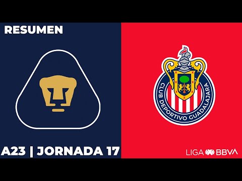 Resumen | Pumas vs Chivas | Liga BBVA MX | Apertura 2023 – Jornada 17 – futbolnew.es