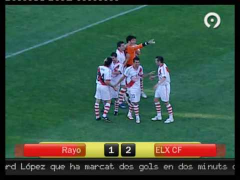 Jornada 38 – Liga Adelante – Rayo Vallecano – 1 – Elche – 2