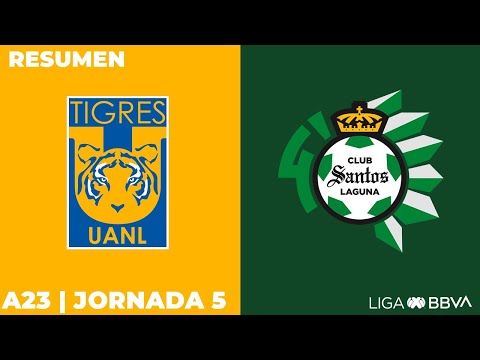 Resumen y Goles | Tigres vs Santos | Liga BBVA MX | Apertura 2023 – Jornada 5 – futbolnew.es