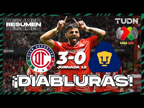 Resumen y goles | Toluca 3-0 Pumas | CL2024 – Liga Mx J12 | TUDN – futbolnew.es